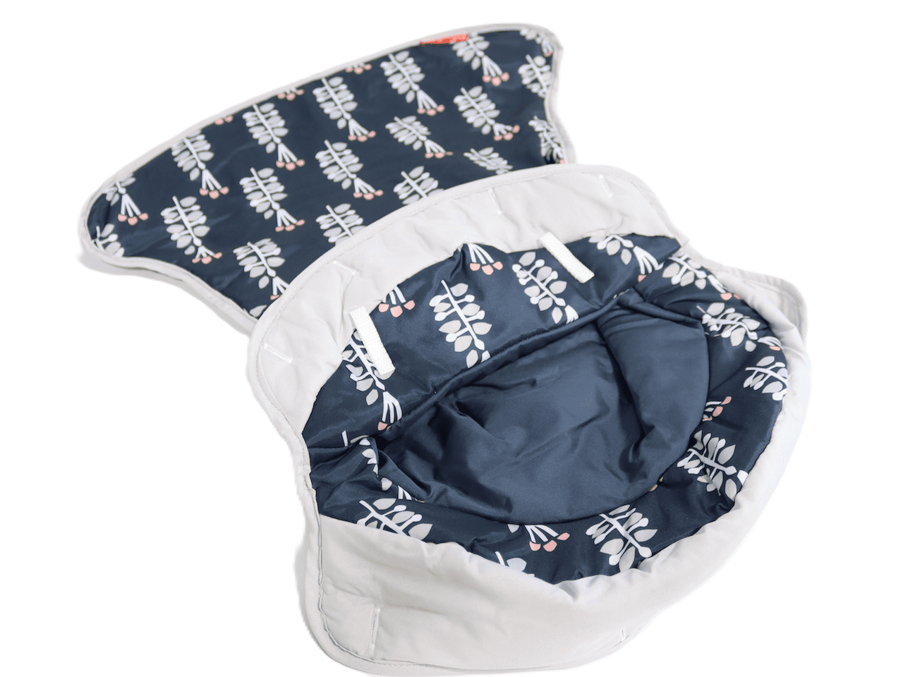 Replacement Part for Fisher-Price Sit-Me-Up Floor Seat - GMD19 ~ Replacement Cover/Cloth Seat ~ Dark Blue with White Flowers