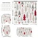 thumbnail image 3 of Christmas Shower Curtain Santa Curtain Background Cloth Hanging Cloth Bathroom Set, 3 of 6