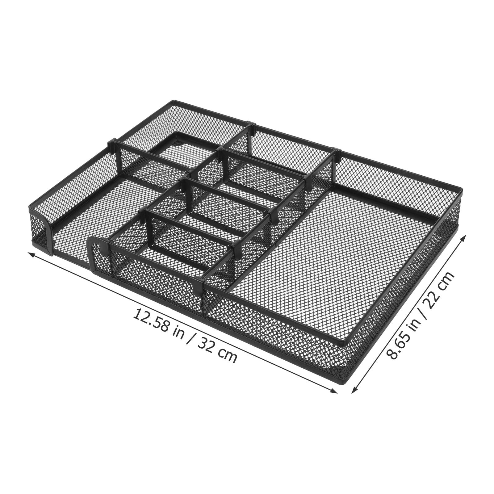 unbranded  Mesh Pen Holder Desk Drawer Organizer Metal Partition for Tray Box Accessories