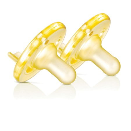(2 Pack) Philips Avent Soothie Pacifier, 0-3 Months, Yellow - 2 Counts