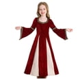 thumbnail image 1 of Vestido de poliéster para mujer, falda larga con aros y puños con altavoz para escenario de danza y canto para niñas y mujeres., 1 of 3
