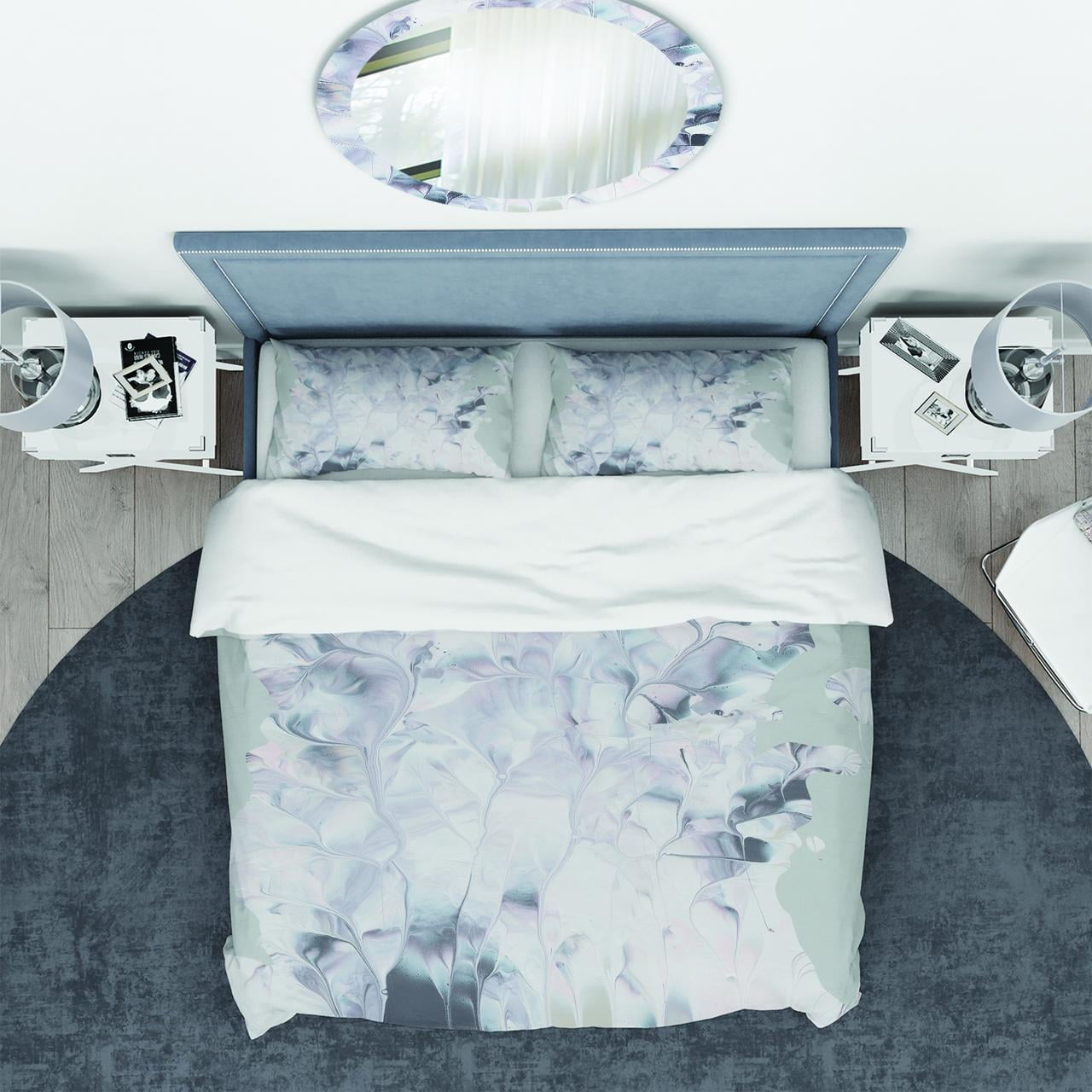 Designart 'Light and Shadow II' Geometric Duvet Cover Set