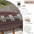 thumbnail image 3 of Rugby Sport Round Tablecloth for 36-44 Inch Tables, Fitted Table Cover with Elastic Edge, Usa Sport White Red Brown Ball Waterproof Outdoor Table Cloth Protector for Patio Garden Dinner Picnic, 3 of 9