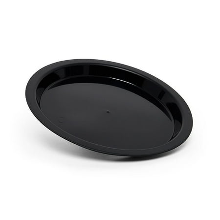 

High Rim Polypropylene Platter 12 Black Case 25 | Quantity: 25 | Diameter - 12 by Paper Mart