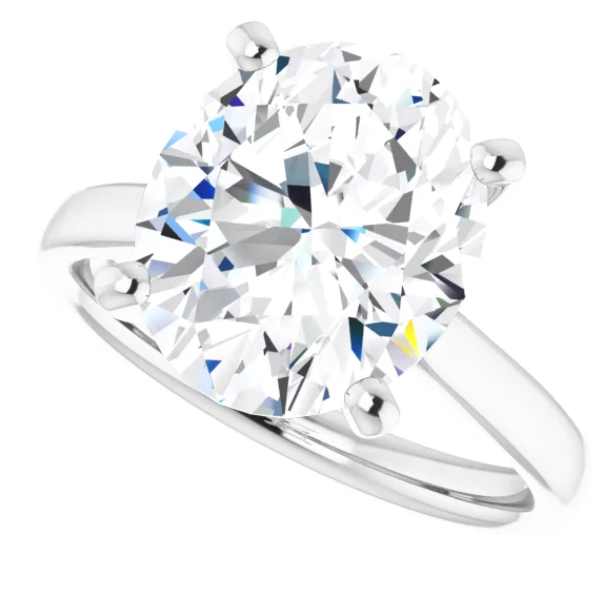 2 Carat Solitaire Oval Lab Grown Diamond Engagement Ring