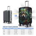 thumbnail image 2 of Realistic Style Colorful Wolf Luggage Cover Anti Scratch, Elastic Suitcase Protector Suitcase Covers for Luggage Fits 18-32 Inch Luggage, 2 of 5