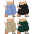 thumbnail image 5 of Hanerdun Women Running Shorts Female Athletic Pants Sports Bottom Green 2XL, 5 of 5
