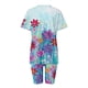 thumbnail image 5 of ICHUANYI Clearance Women's Summer Short Sleeve V-neck Tops Shorts Comfortable Homewear Two-piece Suit Sets(Light Blue, XXL) ICHUANYI WER2023080816391, 5 of 7