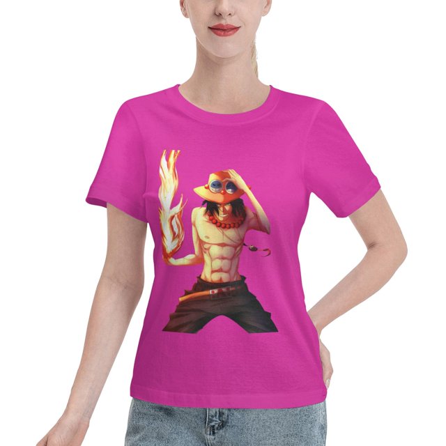 T-Shirt Basique à Manches Courtes pour Femme une Pièce Ace