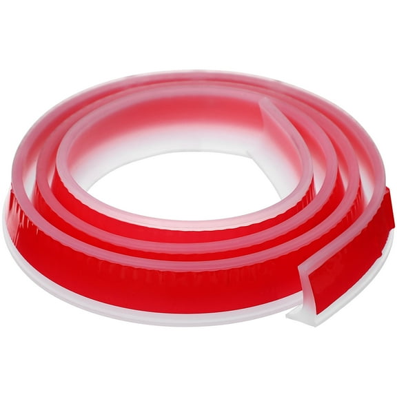 Mobestech Kitchen Sink Protector Water Seal Strip Transparent TPE Waterproof 1Set 39.4x0.8x0.4In