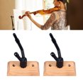 thumbnail image 1 of Violin Hanger Holder Wall Mount Guitar Hook With Wood Base Musical Instruments For Music Classrooms And Recording Rooms, 1 of 8