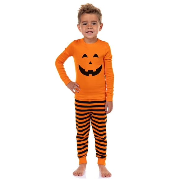 PJammy Halloween Toddler Boys' Pumpkin Tight Fit Pajama Set