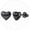 03. Black, variant on Sterling Silver Heart Stud Earrings for Women Sensitive Ears Hypoallergenic Screw Back Earrings Christmas Birthday Valentine's Day Jewelry Gifts