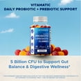 thumbnail image 6 of (2 pack) Vitamatic Probiotic Sugar Free Gummies for Men and Women 5 Billion CFUs - Digestive, Immune & Gut Health - Gluten FreeVitamatic Probiotic Sugar Free Gummies for Men and Women 5 Billion CFUs, 6 of 13