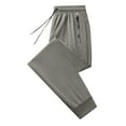 thumbnail image 5 of Difdany Summer Ice Silk Workout Jogger Pants for Women Loose Fit Lightweight Sweatpants with Zipper Pockets Blue L, 5 of 8
