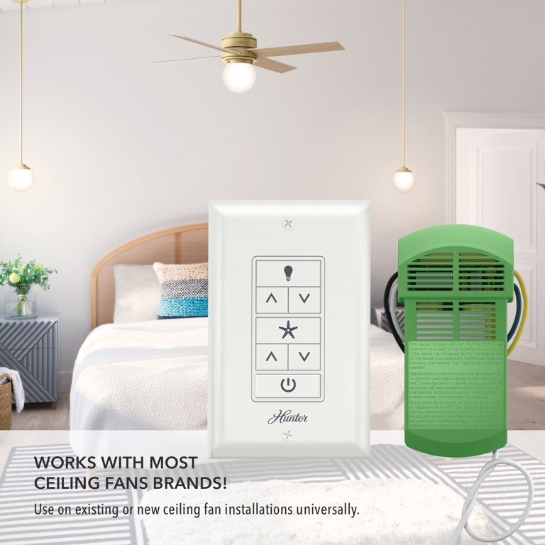 Hunter Ceiling Fan And Light Control Installation Shelly Lighting