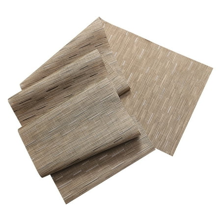 Woven Vinyl Table Runner, Plastic Table Runners Wipeable Heat Resistant Runner for Table Indoor Outdoor, Heat Insulation PVC Wedding Party Dining Table Runner KDFWDM