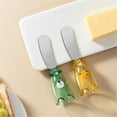 thumbnail image 3 of Butter Knife Spreader Stainless Steel 420 Vertical Design Scraper for Bread Cheese for Kitchen Supplies(Green),Hulucky, 3 of 8