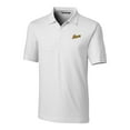 thumbnail image 2 of Men's Cutter & Buck White George Mason Patriots Forge Pencil Stripe Stretch Polo, 2 of 3