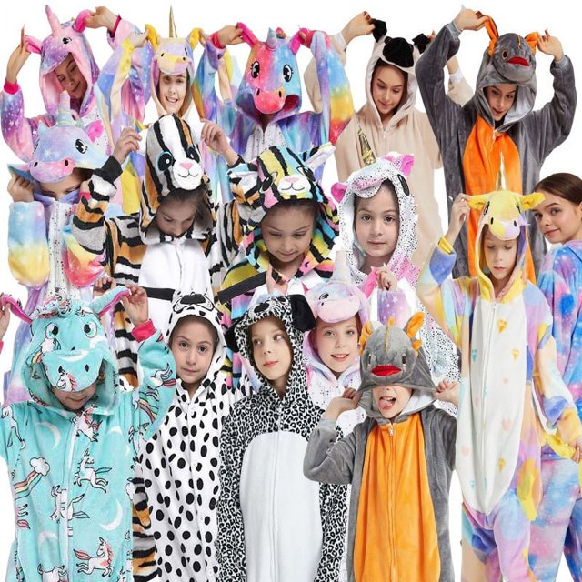 Pijamas siameses de animales de dibujos animados, ropa de casa para parejas de franela Tianma con estrellas bronceadas y diamantes de colores