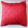 thumbnail image 2 of Pintuck Taffeta Decorative Throw Pillow/Sham Cushion Cover Red, 2 of 3