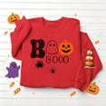 thumbnail image 5 of Ichuanyi Halloween Spooky Season Sweatshirt Women Ghost Sweatshirts Oversized Fall Halloween Print Pullover Top, 5 of 6