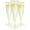 Gold Glitter (100ct), variant on Prestee 100 Plastic Champagne Flutes Disposable | Gold Glitter Plastic Champagne Glasses for Parties | Glitter Clear Plastic Cups | Plastic Toasting Glasses | New Years Eve Party Supplies