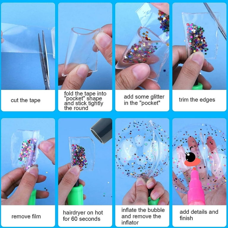 Kit de burbujas Nano Tape para niños con tutoriales de video paso a