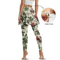 thumbnail image 3 of FUIALDOLG Christmas Cardinal Birds Athletic Skirt with Leggings for Women Tennis Golf Skorts Quick Dry Lady High Waist Yoga Pants Full Length Trousers,Size S, 3 of 7