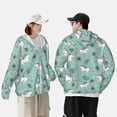 thumbnail image 2 of Sun Protection Hoodie Jacket - Now Minimalist Horse Green Sun Shirts For Men Women Long Sleeve With Pocket Lightweight Outdoor, 2 of 2