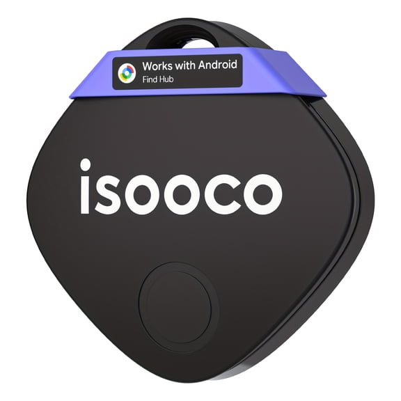 ISOOCO Dual-System Bluetooth Vehicle Tracker with Ios and Android, No Monthly Fee, Locator for Cars, Trucks and SUVs, 1 Pack