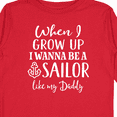 thumbnail image 4 of Inktastic Future Sailor Like Daddy Boys Long Sleeve Toddler T-Shirt, 4 of 5