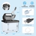 thumbnail image 3 of Costway 660LBS/H Commercial Ice Crusher with Dual Blades Safety On/Off Switch for Home Black, 3 of 10