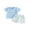 Blue, variant on BemeyourBBs Toddler Baby Boy Golf Outfit Summer Clothes Golf Embroidered Short Sleeve Crew Neck T Shirt Print Pockets Shorts Set