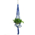 thumbnail image 2 of SPRING PARK Vintage Outdoor Flower Pot Hanging Net Handmade Woven Plant Lanyard Net Holder, 2 of 7