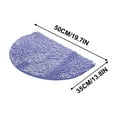 thumbnail image 3 of Btomtd 24"x16" Half Round Water Absorbing Doormat, Non Slip Bathroom Floor Mat, Practical Carpet for Toilet and Bedroom, Solid Color Household Area Rug, Purple-M, 3 of 6
