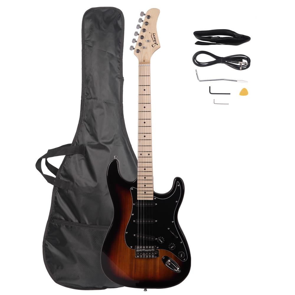 Glarry 22 Frets 6Sting Basswood Electric Guitar w/ Bag for Adult,Sunset