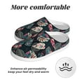 thumbnail image 6 of Picia Colorful Tropical Leaves for Women's Lamb-hug Comfy Fleece House Slippers Memory Foam, Slip-on House Shoes Indoor Outdoor-35/36, 6 of 7