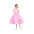 thumbnail image 2 of Girls Dress Sleeveless Pink Ball Gown Wedding Party Pageant 8 Years, 2 of 5