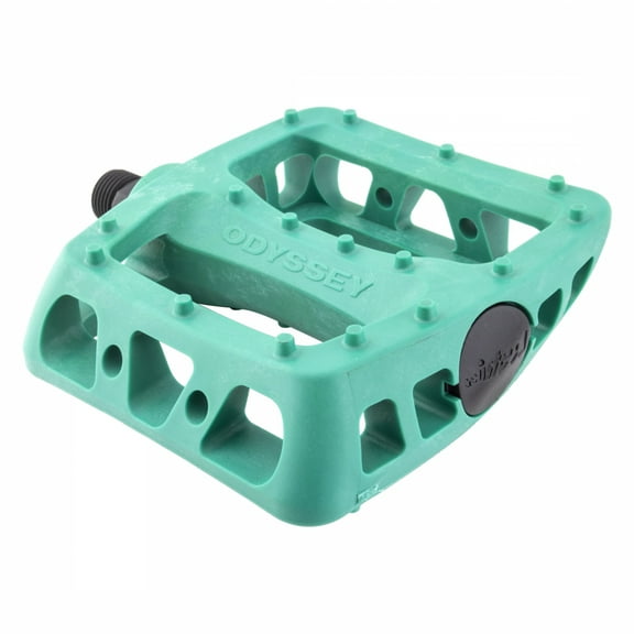 Odyssey Twisted PC Pedals - Platform, Composite/Plastic, 9/16", Billiard Green