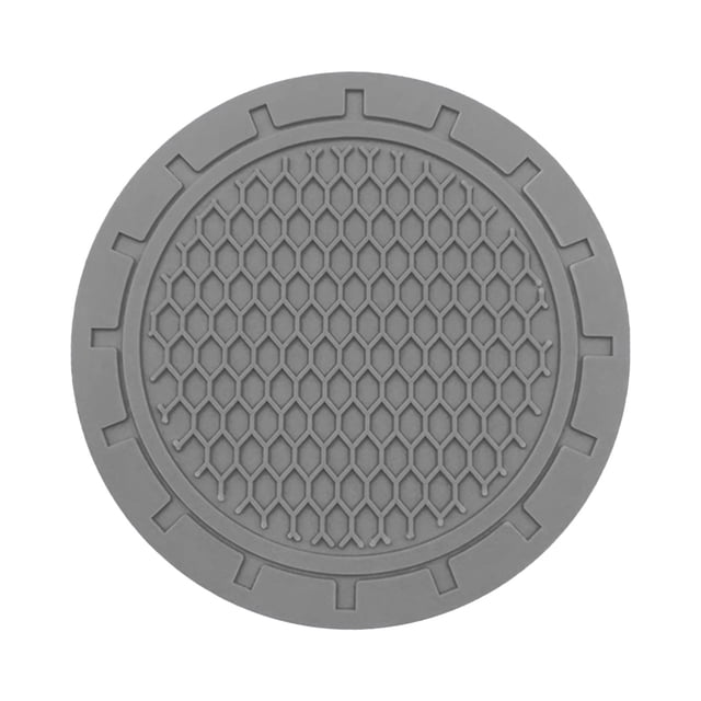 Alfombras de Caucho para Coches,2Pc Honeycomb Car Water Mat Color Sólido de Tapicera de Aislamiento Térmico,Antideslizante Car Cup Holder Mat Decor,Tapicera de Color de Agua,,