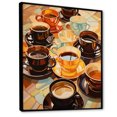 thumbnail image 2 of Designart "Coffee and Tea Bliss VI" Food & Beverage Floater Framed Wall Art Living Room, 2 of 7