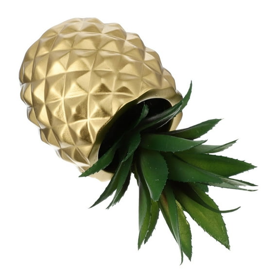 Golden Resin Plastic Pineapple Decor for Home Decoration Bring New Feeling and Good Mood 6 Inches