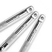 Tizuqe 4Pcs 1/4inch 3/8inch Drive Socket Ratchet Wrench Long Extension Rod Steering