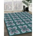 thumbnail image 3 of Ahgly Company Machine Washable Indoor Rectangle Transitional Blue Koi Blue Area Rugs, 2' x 4', 3 of 7