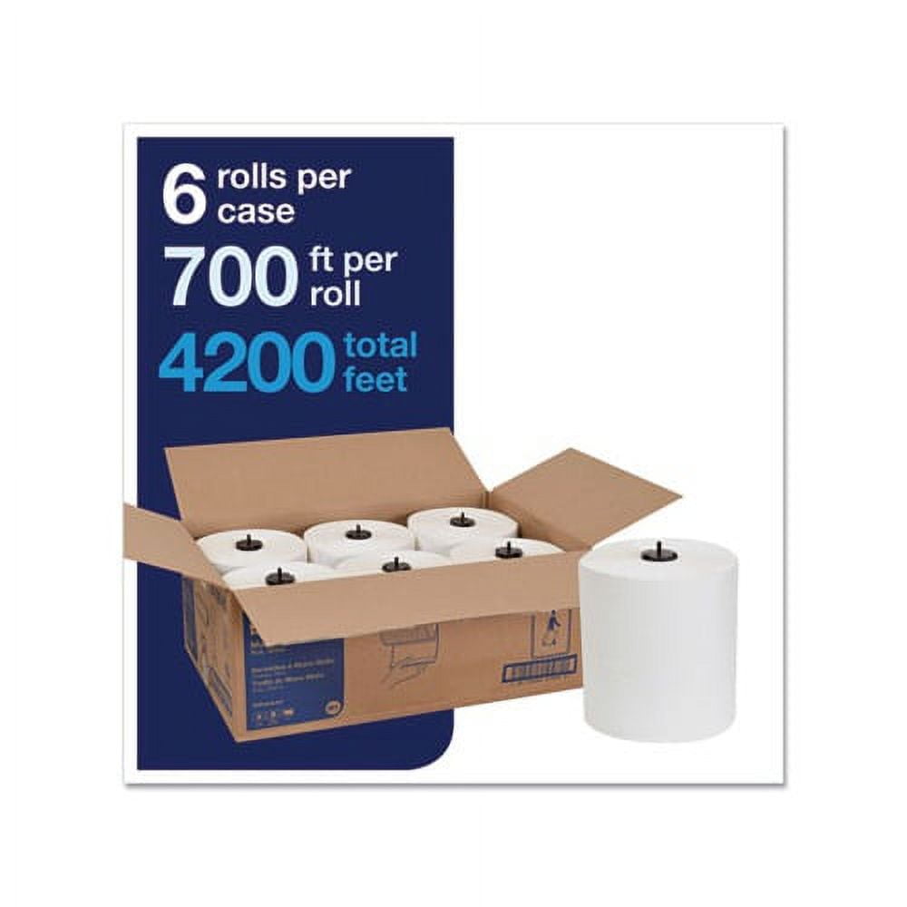 Tork Advanced Matic Hand Towel Roll 7.7" x 700 ft, White, 6 Rolls/Carton