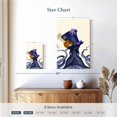 thumbnail image 4 of Elephant Stock Octopus Nautical Hat Wall Art - Vertical Canvas Wall Art - Living Room Wall Decor - Animal Canvas - Blue And Beige Decor By Fab Funky - 8" x 12", 4 of 8