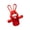 Red, variant on White White Bunny Hand Puppet With Opening Mouth For Ventriloquist Acts And Playtime Interactive Plush Toy For Kids And Early Learning Performances Soft Material