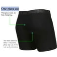 thumbnail image 3 of TAPUU Mens Underwear Bamboo Rayon Moisture Wicking Boxer Briefs with Pouch (White/Black-Waist 4*Pack,XL), 3 of 8
