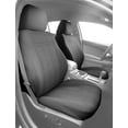 thumbnail image 2 of CalTrend Front Sport Buckets SportsTex Seat Covers for 2015-2022 Dodge Challenger - DG401-08GA Light Grey Insert and Trim, 2 of 3